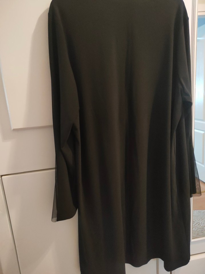 Siyah Uzun taşlı Kadın hırka - Görsel 3