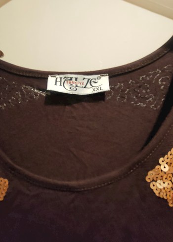 Kahverengi Pullu askılı bluz - Görsel 6