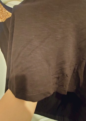 Kahverengi Pullu askılı bluz - Görsel 7