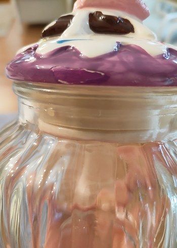 Mor Kapaklı Cam Mutfak Kavanozu - Görsel 7