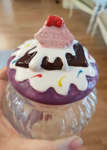 Mor Kapaklı Cam Mutfak Kavanozu - Görsel 5