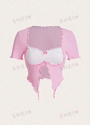 Shein coquette crop 