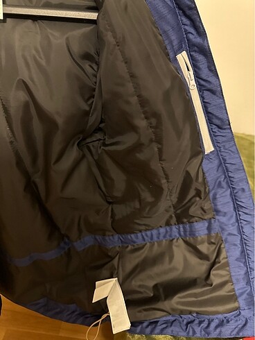 Lacivert Kurklu Kadin Kar montu - Görsel 5