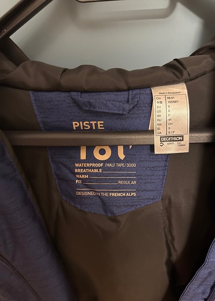 Lacivert Kurklu Kadin Kar montu - Görsel 4