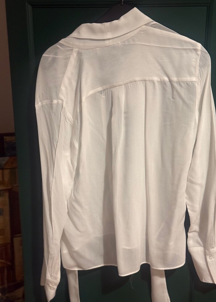 Mango Kravat Yakalı Bluz - Görsel 3