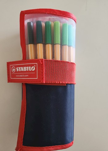 Stabilo Point88 Rollerset 25 renk 0,4mm ince uç (Tümü yazar)