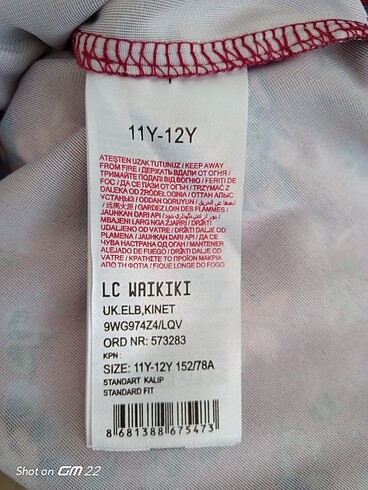 11-12 Yaş Beden LCW 11-12 YAŞ UZUN KOLLU ELBİSE