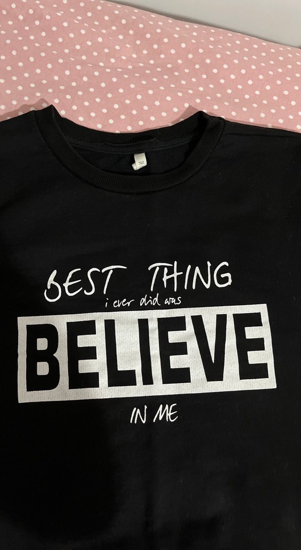 Siyah Baskılı Kadın Sweatshirt - Görsel 2