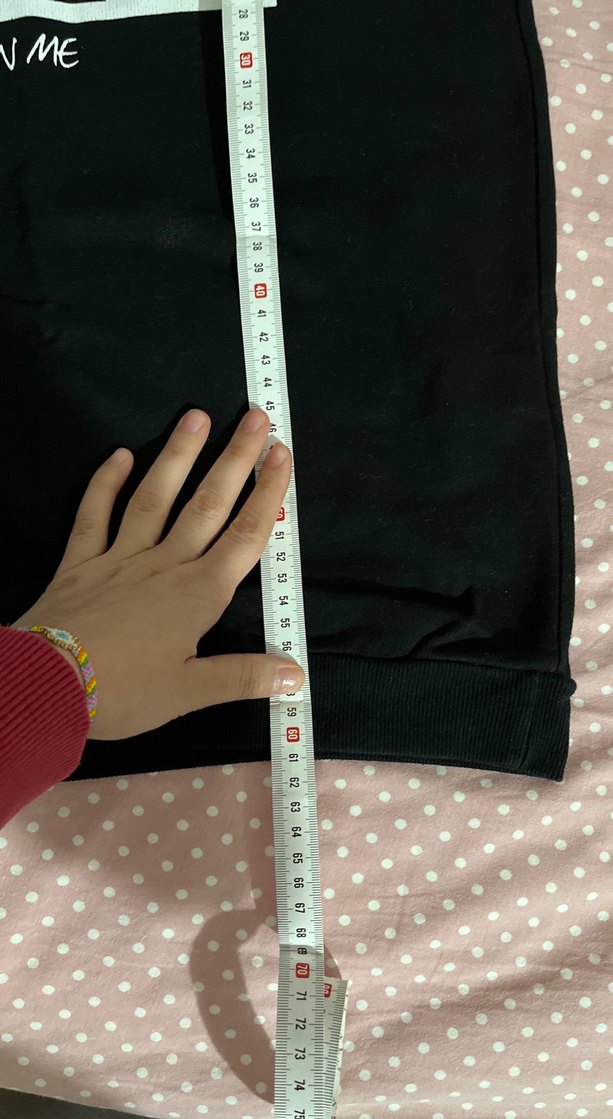 Siyah Baskılı Kadın Sweatshirt - Görsel 5