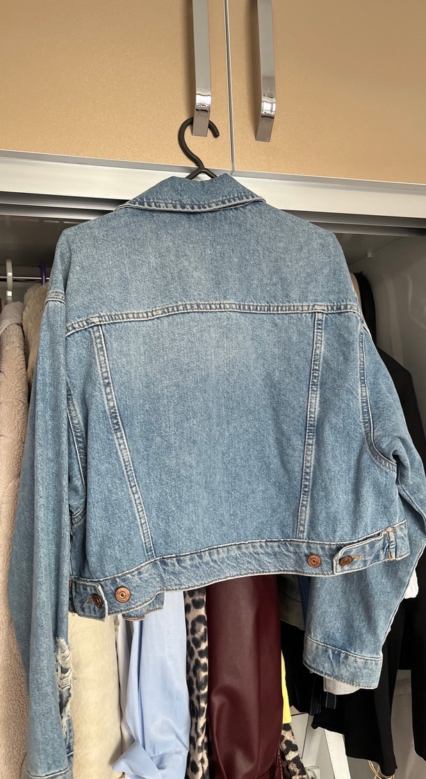 Kadın Mavi Denim  Ceket - Görsel 5