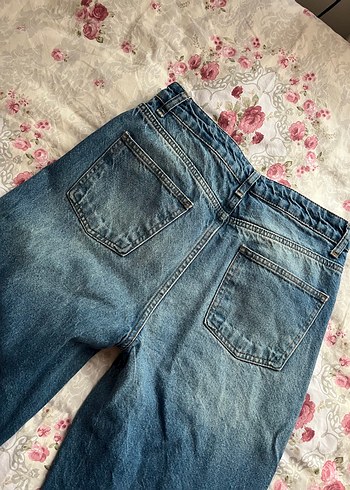 Bol Kesim Midi Denim Kadın Jean - Görsel 5