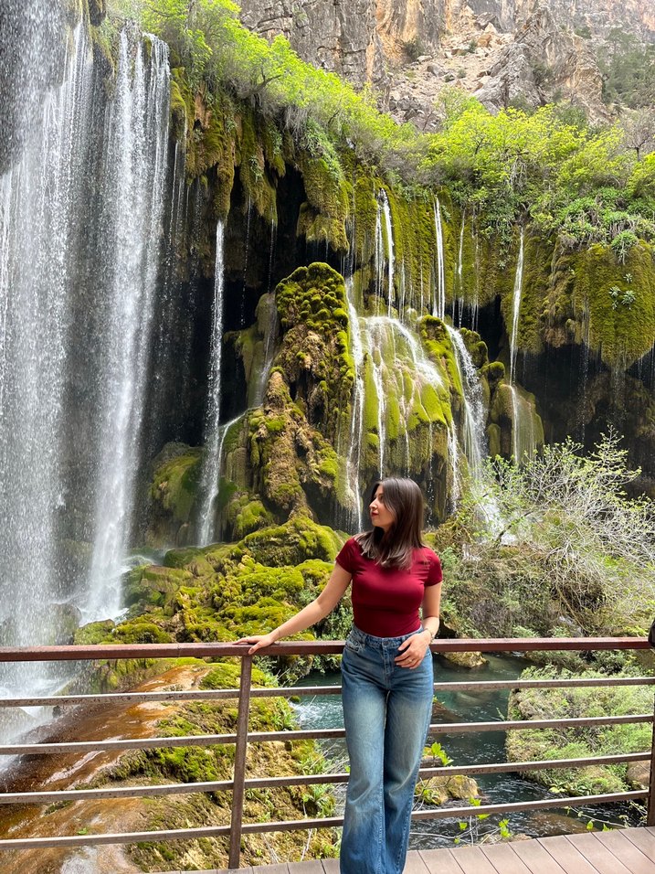 Bol Kesim Midi Denim Kadın Jean - Görsel 3