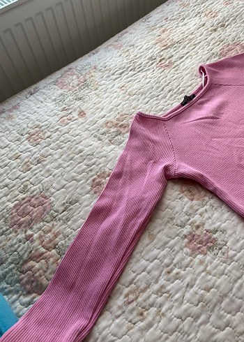 Kadın Pembe Uzun Kollu Bluz - Görsel 2