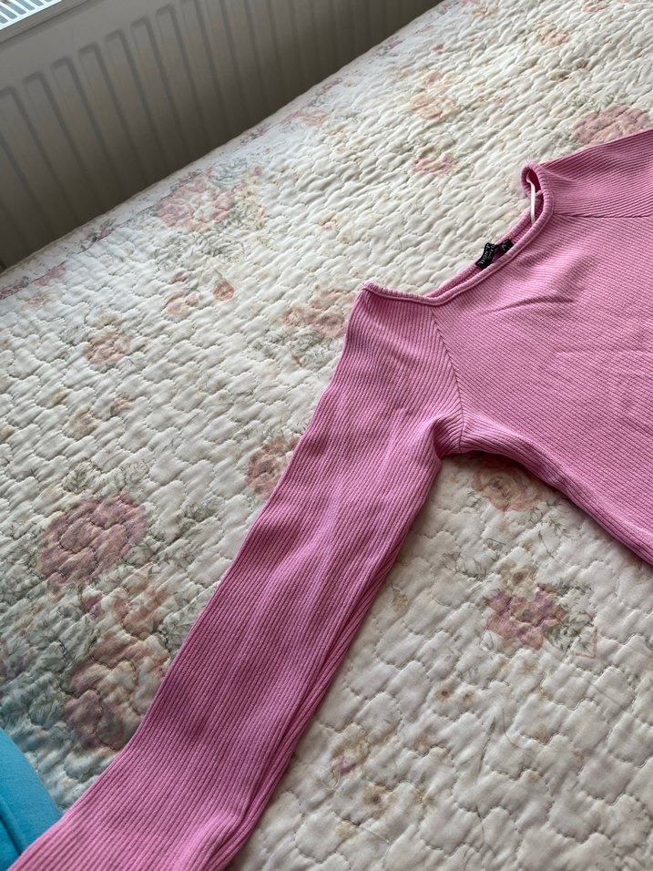 Kadın Pembe Uzun Kollu Bluz - Görsel 2