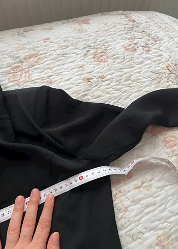 Düğmeli Siyah Kadın Ofis Blazeri - Görsel 7