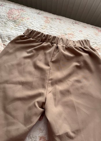 Bej Midi Kadın Kumaş Pantolon - Görsel 5