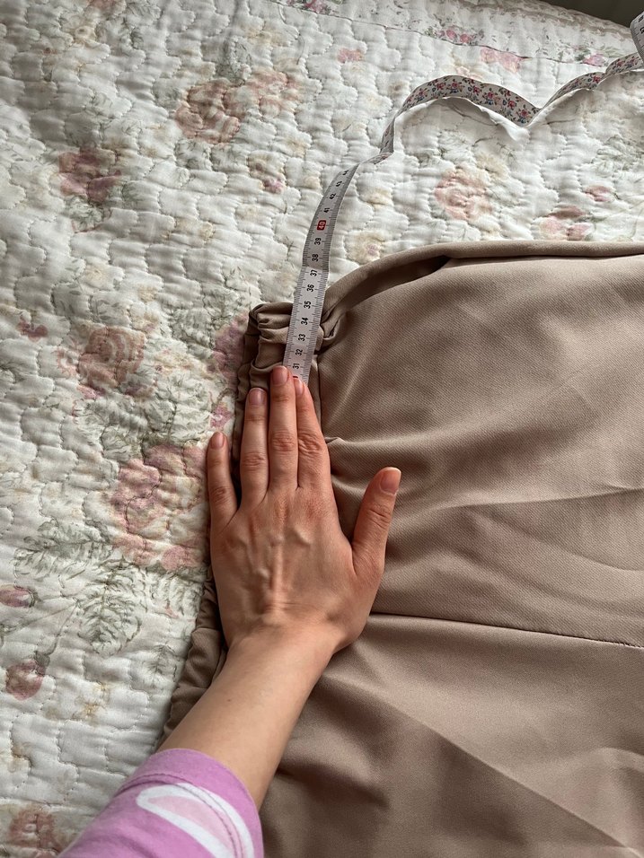 Bej Midi Kadın Kumaş Pantolon - Görsel 3