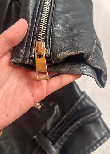 zara deri ceket - Görsel 3