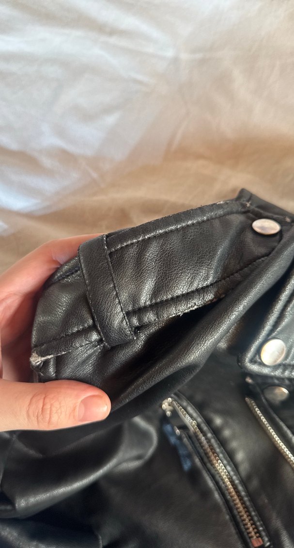 zara deri ceket - Görsel 5