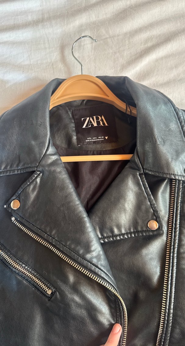 zara deri ceket - Görsel 4
