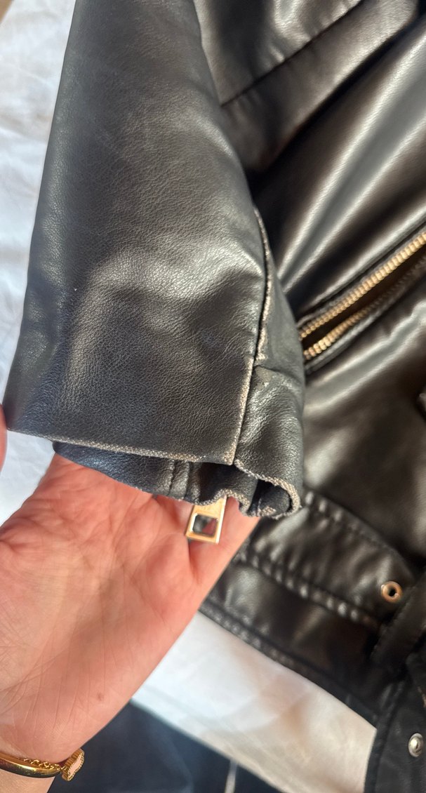 zara deri ceket - Görsel 2