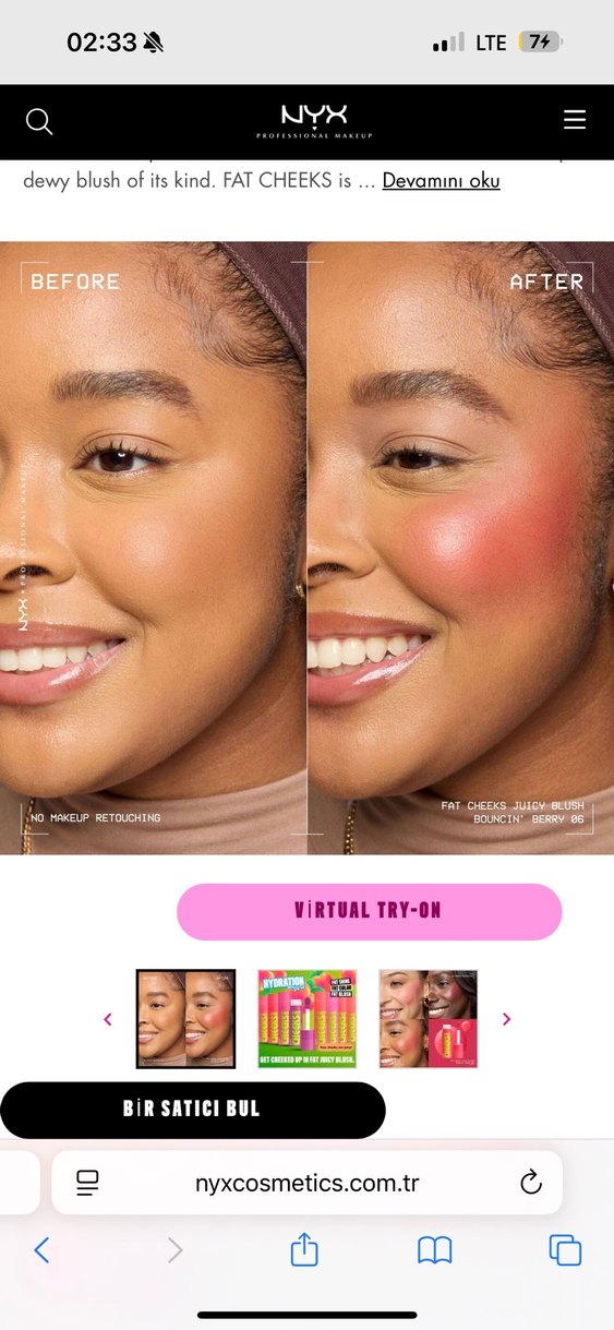 NYX Cheeks Fat Allık - Görsel 2