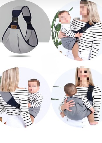 Gri Bebek Taşıyıcı Sling