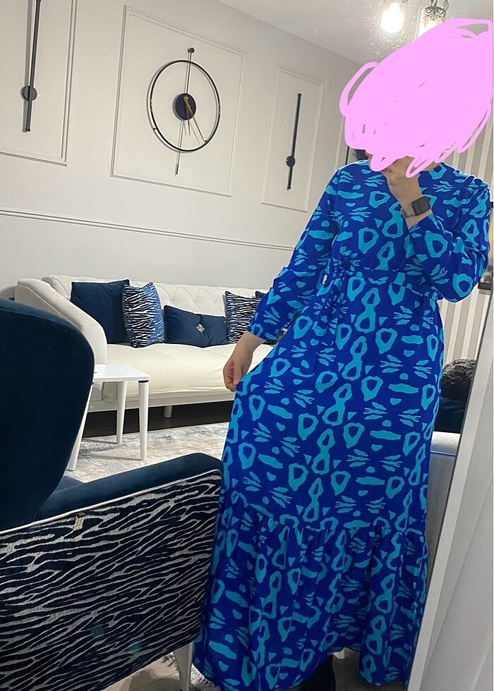 Viskon elbise - Görsel 2