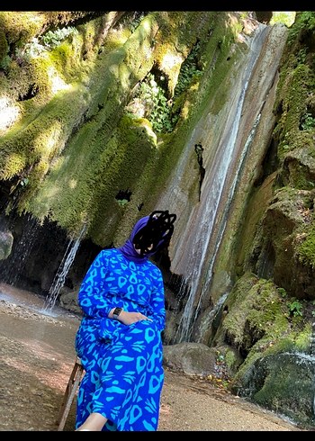 Viskon tesettür elbise - Görsel 2