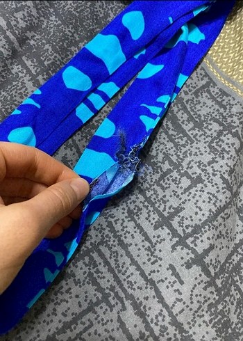 Viskon tesettür elbise - Görsel 6