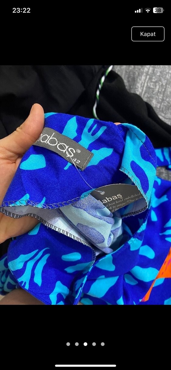 Viskon tesettür elbise - Görsel 5