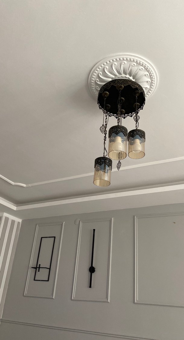 Beyaz Tavan Avizesi, 3 Işıklı - Görsel 3