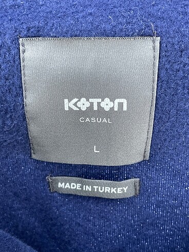 l Beden lacivert Renk Koton Sweatshirt %70 İndirimli.