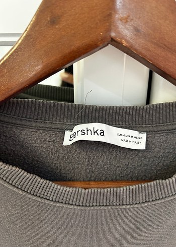 m Beden Gri Baskılı Kadın Sweatshirt