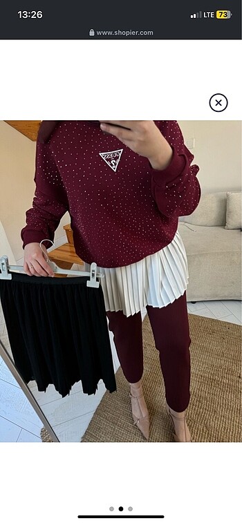 guess bordo sweat