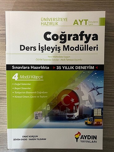 Coğrafya ayt ders modülü aydın yayınları