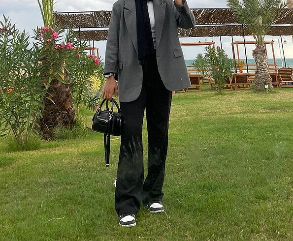 defacto gri blazer ceket