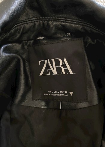 Zara Zara siyah deri ceket