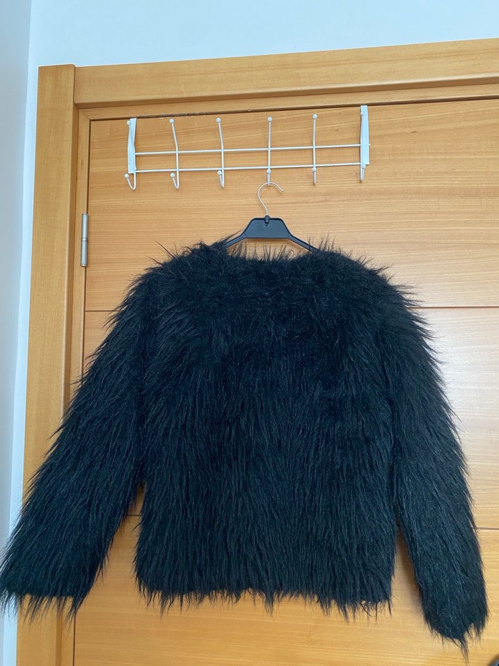 Siyah Kadın Kürk - Görsel 5