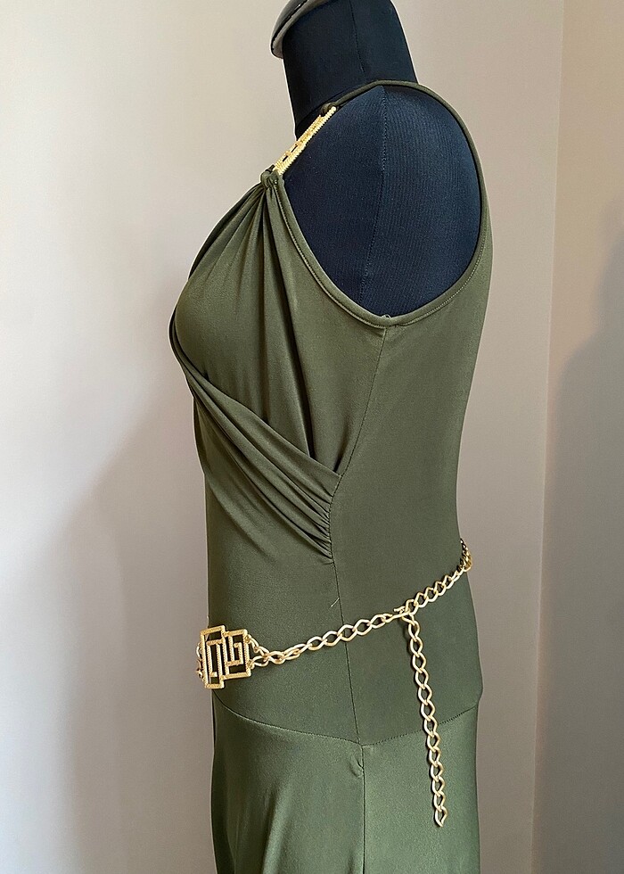 Ayla Bayer midi kokteyl elbisesi - Görsel 4