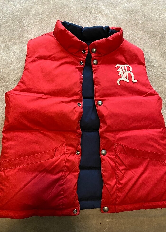 Polo Ralph Lauren çift yönlü kaz tüyü dolgulu yelek - Görsel 3