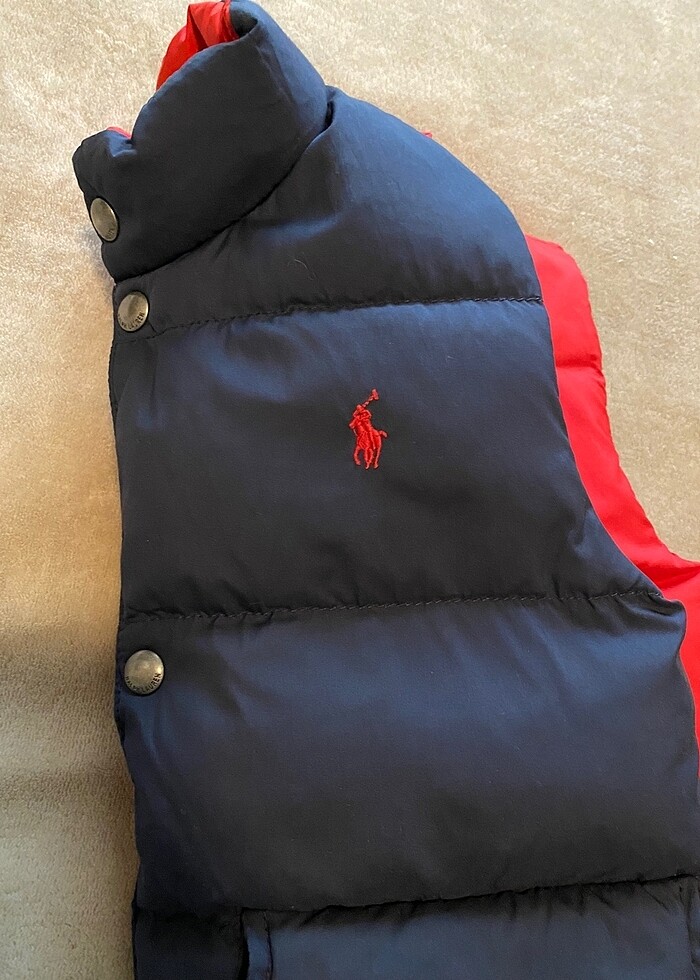 Polo Ralph Lauren çift yönlü kaz tüyü dolgulu yelek - Görsel 5