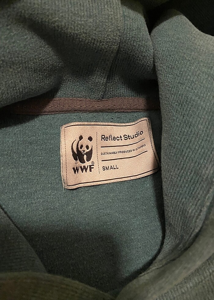 WWF Reflect Studio Mavi Balıkçıl Super Soft Hoodie - Görsel 3