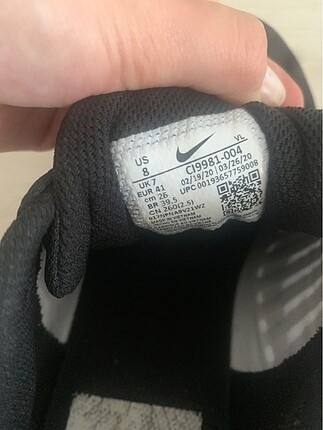 41 Beden siyah Renk Nike orijinal spor ayakkabı