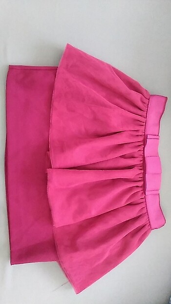 Fuşya pembe etek