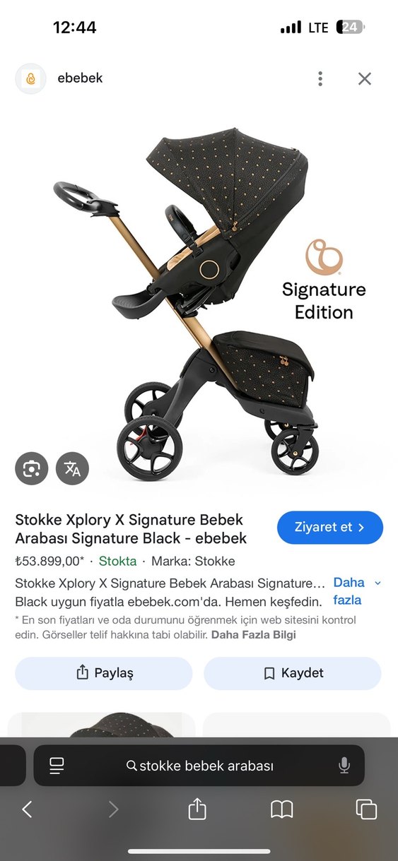 Camel Renkli Stokke Xplory Bebek Arabası - Görsel 3