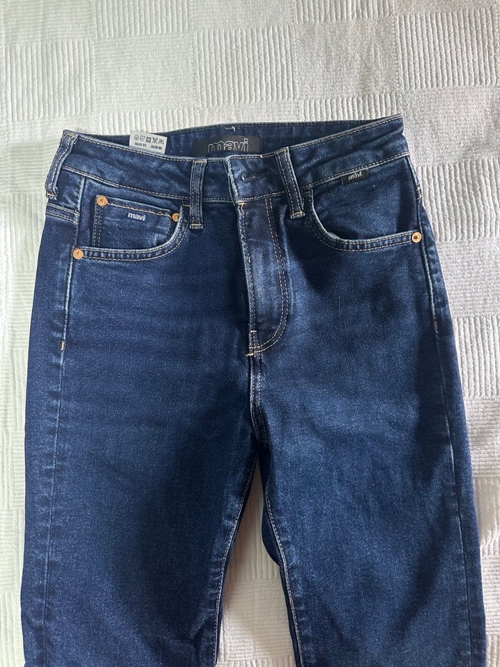 Mavi flare jean - Görsel 3