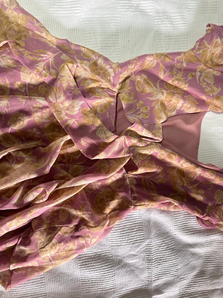 Pembe Bohem elbise tulum - Görsel 3