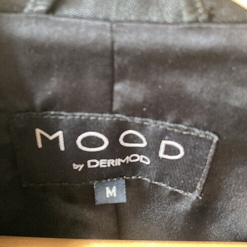 38 Beden Derimod Mood, siyah Kadın deri mont,son fiyat