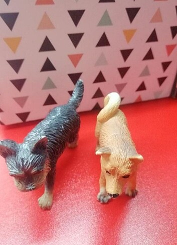  2 li köpek figur